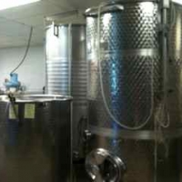 Stainless steel fermenting tanks